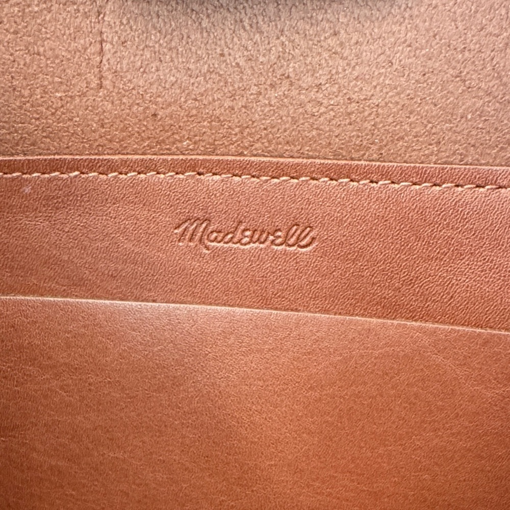 Madewell Brown Leather Bucket Bag - Picture 4 of 7